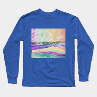 Watercolor Ocean Long Sleeve T-Shirt